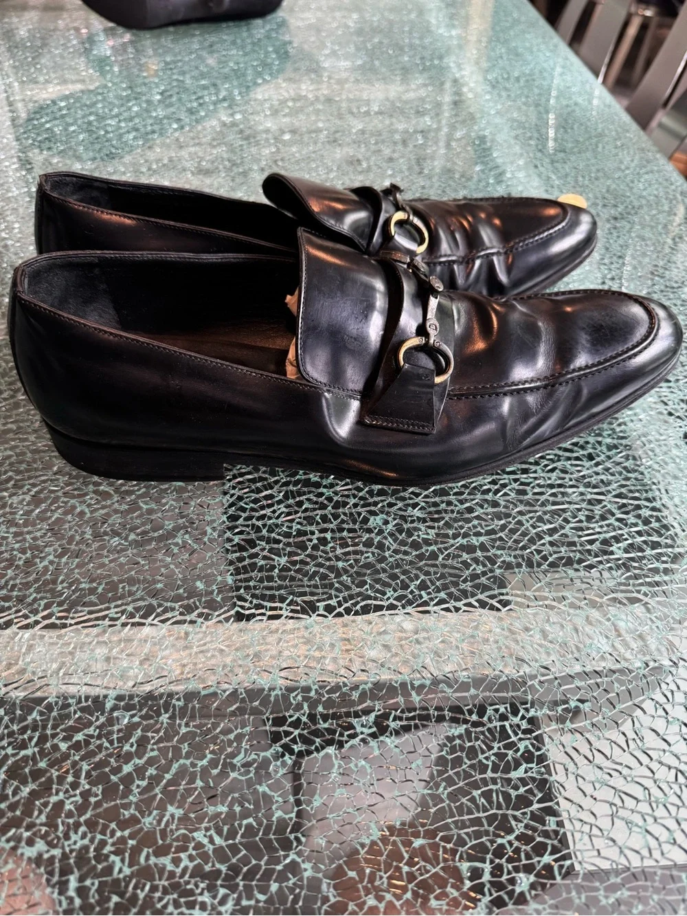 Dolce Gabbana Men's Black Leather‎ Bit Loafers 11